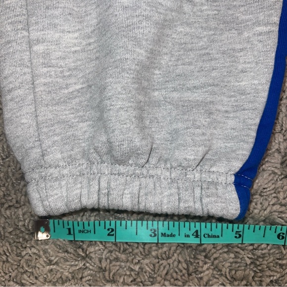 Euro Disney Paris 1992 Retro Remix Grey Blue Striped Sweatpants Sz Medium Mickey - Picture 7 of 7